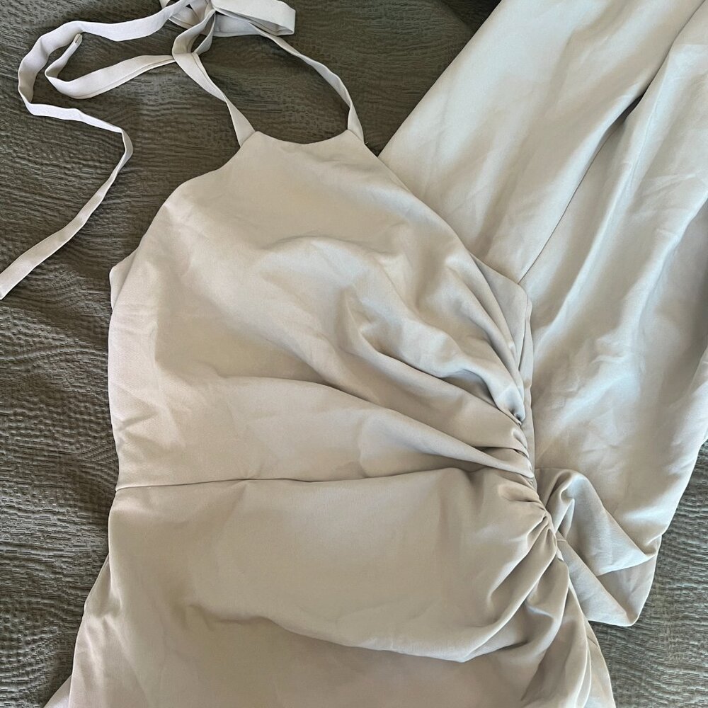 Revelry Sage Fallon Crepe Dress